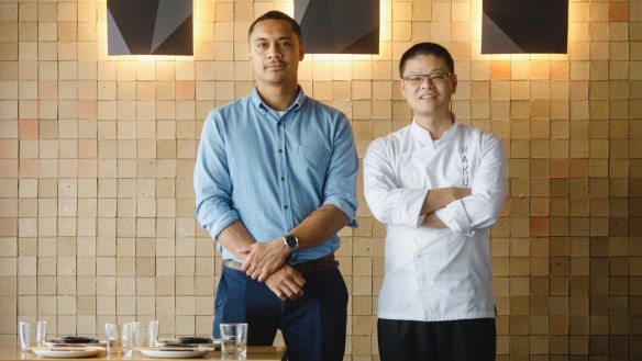 General manager Marcellus Heleta and chef Hao San. 