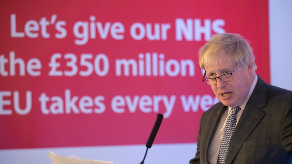 Boris Johnson - a Brexit champion.