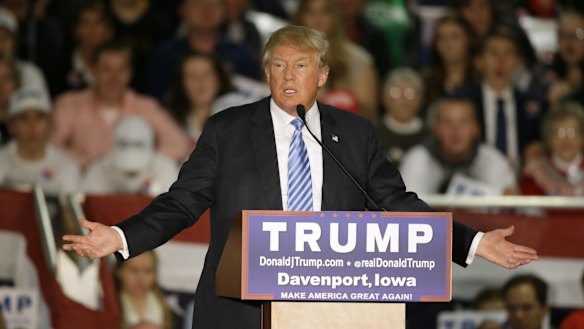 Divide and conquer ... Republican presidential candidate Donald Trump has defended has proposed ban on all Muslims entering the United States.