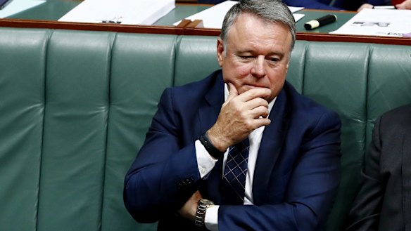 Labor MP Joel Fitzgibbon during Question Time at Parliament House in Canberra.
