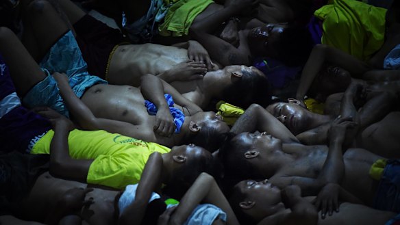 Overcrowding: more than 3500 people are held in Quezon City Jail in Manila, as a result of Rodrigo Duterte's war on drugs.