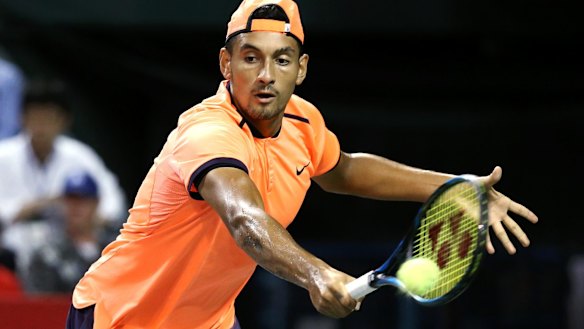 Clutch: Kyrgios saved 11 of 12 break points.