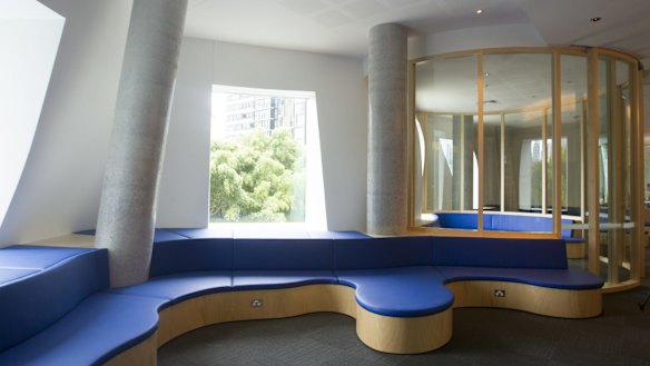 Inside: Frank Gehry-designed Dr Chau Chak Wing building.