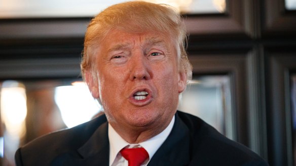 Donald Trump - beset by scandal - battles on.