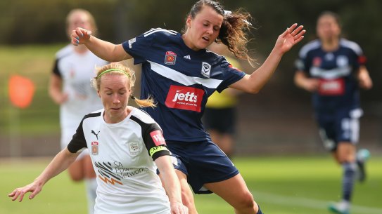 Hayley Raso (right) says the strike action was worth it.