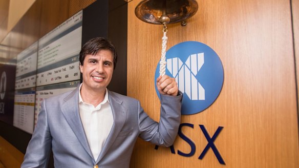 Estia Health founder (and now non-executive director) Peter Arvanitis on listing day.