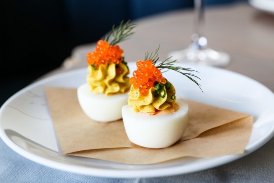 Memorable: Cafe Paci's spicy, buttery, devilled egg with sparkles of trout roe.