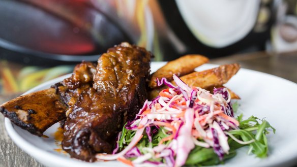 Six- hour braised beef short ribs.