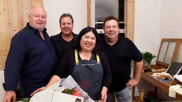 Winner Alice Lau with judges Simon Johnson, Ross Lusted and Peter Gilmore.