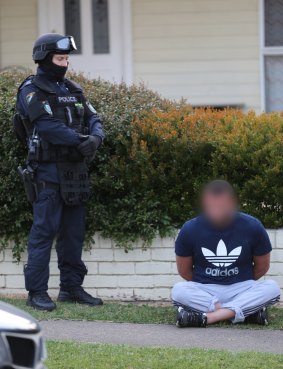 One of four people arrested in Sydney as a result of a Joint Counter-Terrorism Team operation involving the NSW Police and Australian Federal Police in relation to the fatal shooting of Curtis Cheng at Parramatta on October 2. 