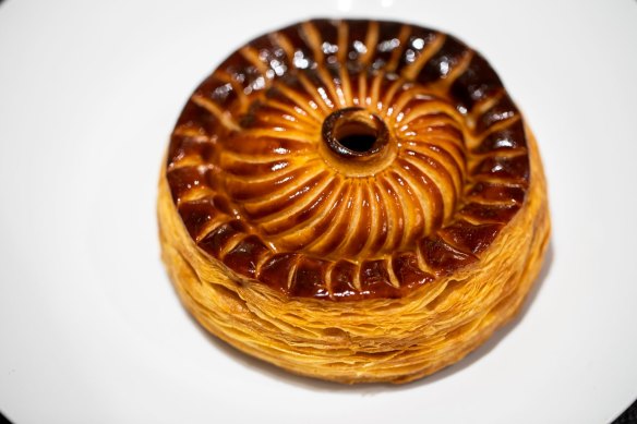 The star pithivier from LuMi's degustation menu is filled with wagyu brisket at Lode. 