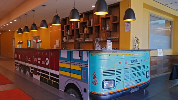 The Tata truck bar is a nice touch at Shahi Tadka in Dandenong, Melbourne.