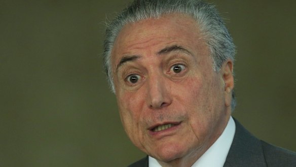 Brazilian President Michel Temer, leading a government in crisis.
