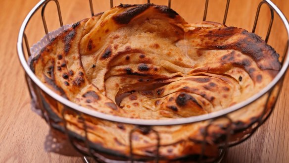 Flaky flatbread: Making lachha paratha is a painstaking process.