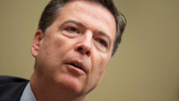 
James Comey, the director of the FBI which is set to release more than 14,900 emails and documents. 
