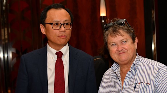 Alternate director Chan Wei-Chan and shareholder Jan Cameron at the Bellamy's extraordinary general meeting in Melbourne.
