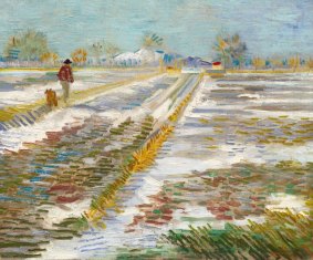 Not available: Vincent van Gogh's painting Landscape with Snow. 