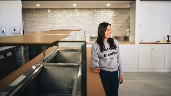 Klarisa Cengic, owner of new salad bar The Goods Wholefoods, in No Name Lane in Civic.