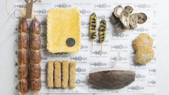 Products, including charcuterie, at Sydney's second Fish Butchery.