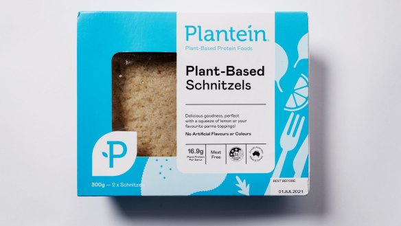 Good Food - Fake Meats. Photographed 15th June 2021. Plantein - Plant Based Schnitzels. Photograph by James Brickwood. SMH GOOD FOOD 210615