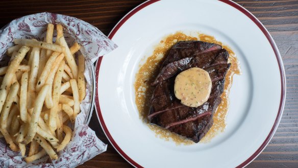 Pepperell's take on steak frites from his time at Hubert.