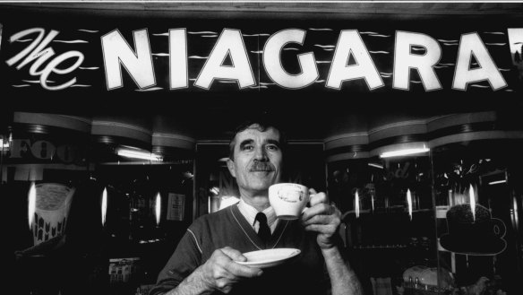 Cafe owner Nick Loukissas at the Niagara cafe in Gundagai.