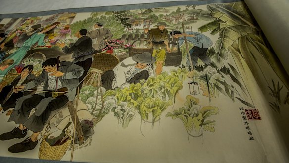 Detail from the Harvest of Endurance scroll. 