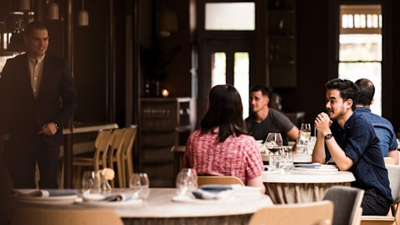 The dining room at Lume in South Melbourne.