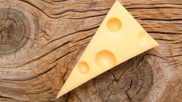 Hard cheeses, like emmental, are generally lower in fat than their creamier counterparts. 