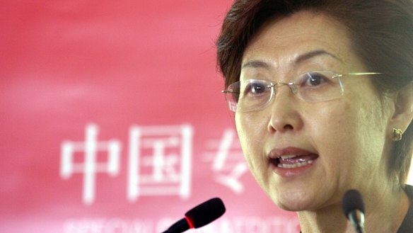Former Chinese ambassador to Australia Fu Ying in Canberra in 2005.