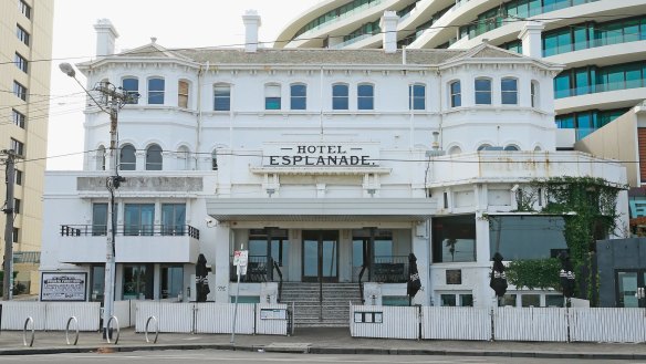 The Esplanade Hotel in St Kilda has been closed since November 2015.