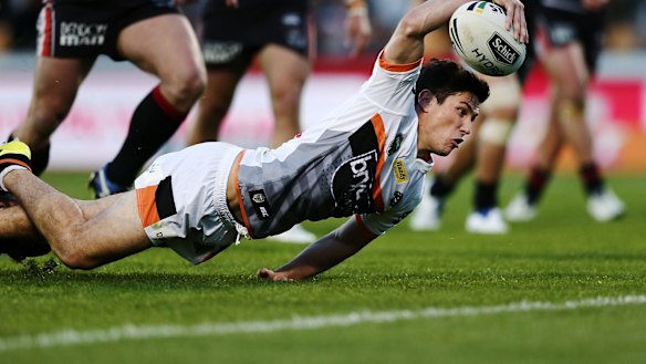 Speaking up: Mitchell Moses of the Tigers.