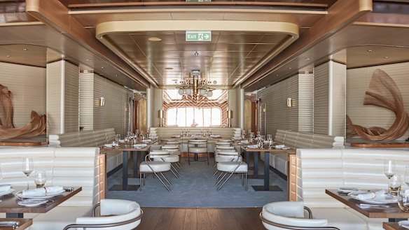 There are six specialty restaurants on board.