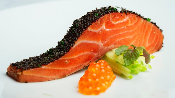 Tetsuya's legendary confit ocean trout. 