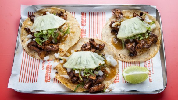 Frankie's Tortas &Tacos' taco plate. 