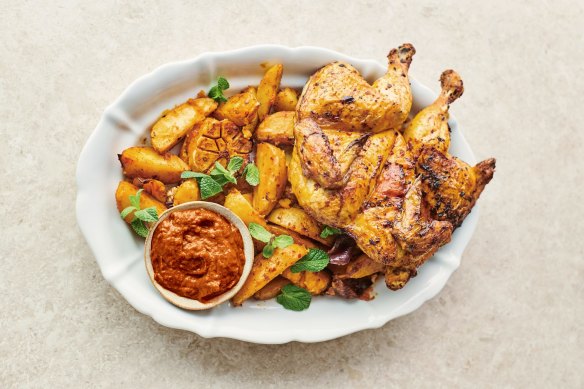 Jamie Oliver's easy peri peri chicken. 