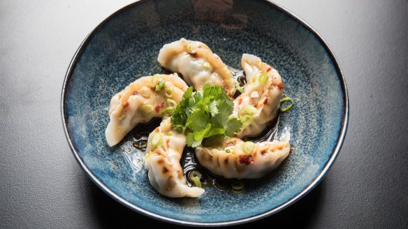 Pork dumplings.