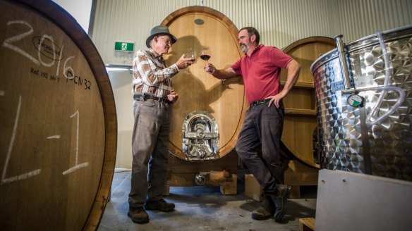John Kirk and son Tim of Clonakilla wines.