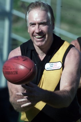 Tigers' team-of-the-century centreman Billy Barrot at a Punt Road reunion in 2007.