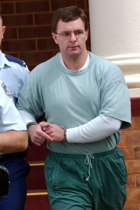 Warren Forbes, pictured in 2004 during his trial for the murder of Andy Hullick.