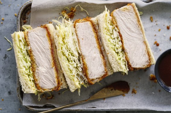 Katsu finger sandwiches.