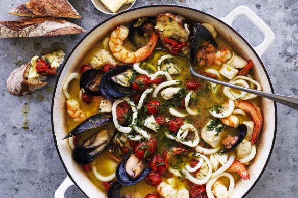 Summer seafood stew.