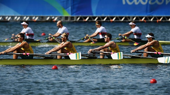 A sport of tactics: Australia's team in the foreground.