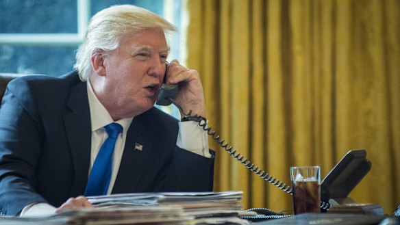 "Hello?" says a slightly panicked voice on the phone.