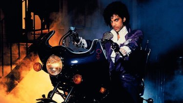 Genius ... Prince in the 1984 film <i>Purple Rain</i>.