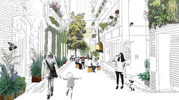 An artists impression of Coromandel Place. 