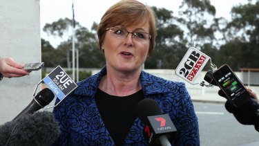 Liberal senator Linda Reynolds was upset about the lack of answers from the Department of Communications and the Arts.