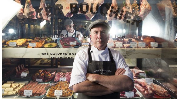 Toorak butcher Peter Bouchier. 