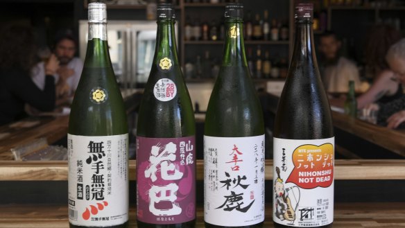 Tamura Sake Bar's drinks list features gems from premium importers and bonus bottles sourced direct.