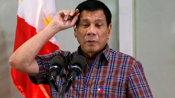 "You must be respectful. Do not just throw questions": Philippines President Rodrigo Duterte.